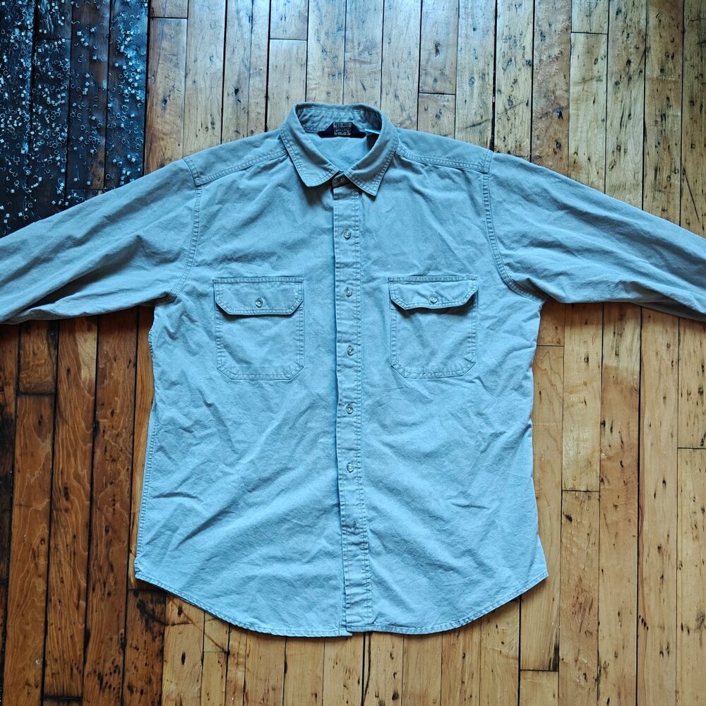 Vintage Woolrich 100% Cotton Button-Up Work Shirt